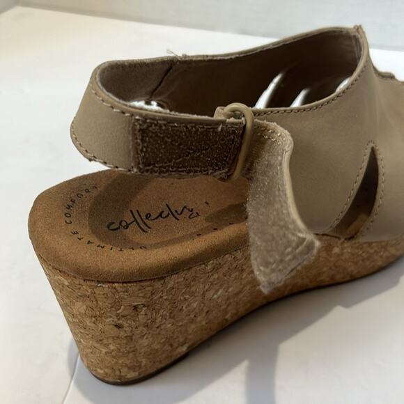 Clark’s Ultimate Comfort Collection Annabel Bari Wedge Platform Sandals Size 8 - Picture 4 of 9